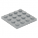 LEGO lapos elem 4x4, világosszürke (3031)